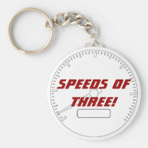 Speeds of THREE! Keychains