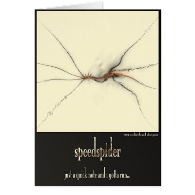 speedspider greeting cards by darkchrystal