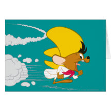 Speedy Gonzales Running in Colour Cards