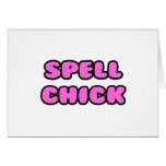Spell Chick Pink Cards