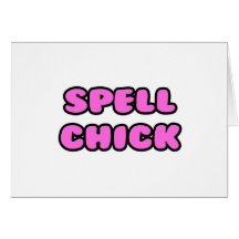 Spell Chick Pink Cards