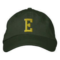 Spell it Out Initial Letter E Ball Cap