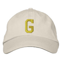 Spell it Out Initial Letter G Ball Cap