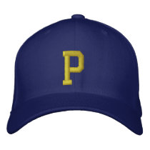 Spell it Out Initial Letter P Ball Cap