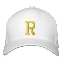 Spell it Out Initial Letter R Ball Cap