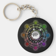 Spell Ring Dark Keychain