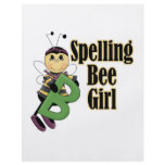 spelling bee girl bumble bee cartoon flyers