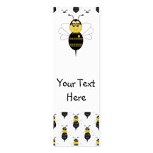 SpellingBee Bumble Bee Bookmark Business Card Template