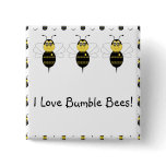 SpellingBee Bumble Bee Customisable Button
