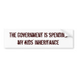 Spending my kids' inheritance bumper stickers