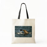 Sperm whale canvas bag