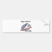 Sperm Whale Man Action Bumper Stickers