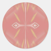 Spherical Mould Background Round Sticker