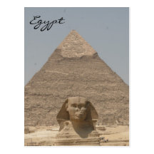 sphinx khafre egypt post card