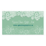 SpiceTree Gift Stores - Mint Lace Business Cards