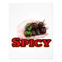 Spicy Chocolate habanero Hot Pepper Design Announcements