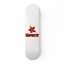Spicy Five Habanero Hot Pepper Design Skate Board Deck