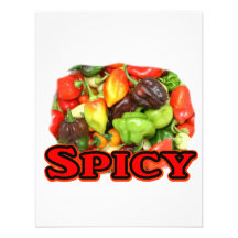 Spicy ! Hot habanero Pepper Pile Pepper Lover Gift Invitation