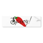 Spicy! Red Hot Jalapeno Pepper bumper stickers