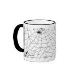 Spider and web mug - Customize add your name here
