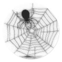 Spider in Her Web - Halloween Sticker
