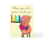 Spider joke Birthday cards