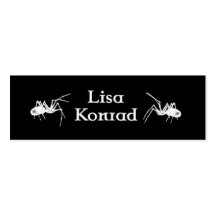 Spider profile card business card template