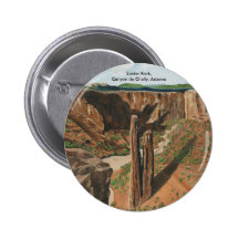 Spider Rock, Canyon de Chelly, Arizona Pinback Buttons