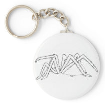spider side view key chains