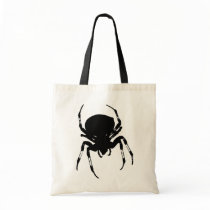 Spider Silhouette Tote Bags