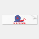 spider snail icon bumper stickers