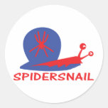 spider snail icon stickers