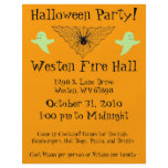 Spider Web and Ghost Halloween Party flyers