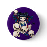 "Spiders and Skulls" Button