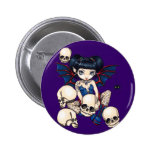 "Spiders and Skulls" Button