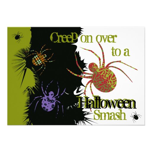 Spiders 'N Patterns Invitations