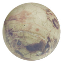 Spiderweb Agate Sphere Party Plate