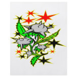 Spike Mace Plant Tattoo flyers