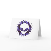 Spikey Alien Greeting Card