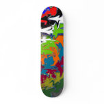 Spiky and Colourful Skateboard