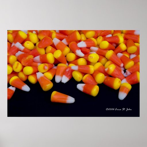 Spilled Candy Corn Poster