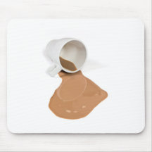 Spilled chocolate milk mousepad