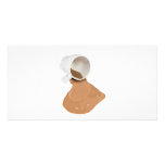 Spilled chocolate milk photo cards