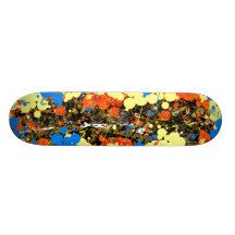 Spilled Paint Skate Deck