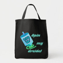 Spin My Dreidel Dark Bags