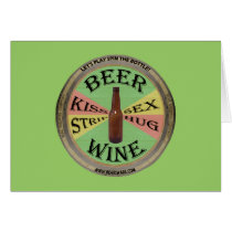 Spin The Beer Bottle Greeting Card
