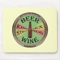 Spin The Beer Bottle Mouse Pad