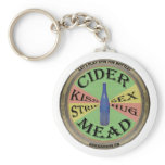 Spin The Cider Bottle keychains