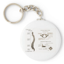 Spine Details Sepia Keychains