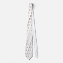Spine Details Sepia Neck Tie